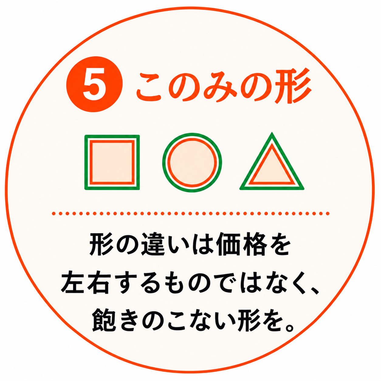 5 このみの形